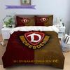 Dynamo Dresden Muster Bettwäsche Bettdecken-Set Heimdekoration Geschenk (1 Bettbezug + 2 Kissenbezüge (ohne Füllung))