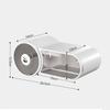 Wall mounted storage rack, compact and lightweight, suitable for bathrooms, kitchens, and homes