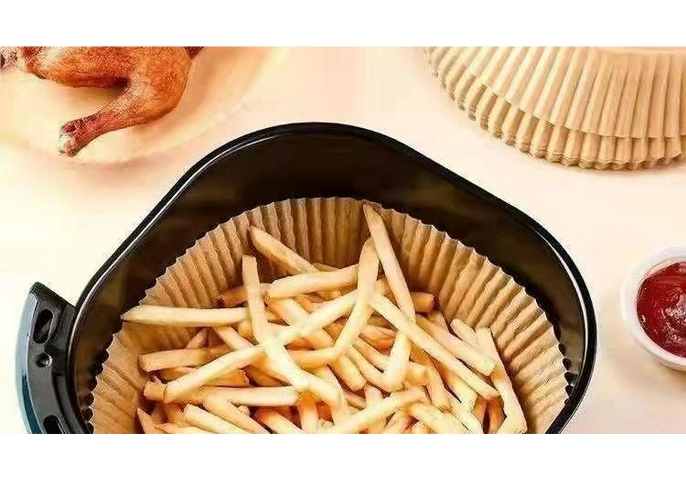 Disposable Bowl-Shaped Oil-Absorbing Air Fryer Paper, Food-Grade Silicone Baking Liners