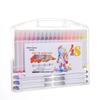 Washable Children's Triangle Grip Watercolor Pens Set - Large Capacity Soft Tip Brushes for Painting