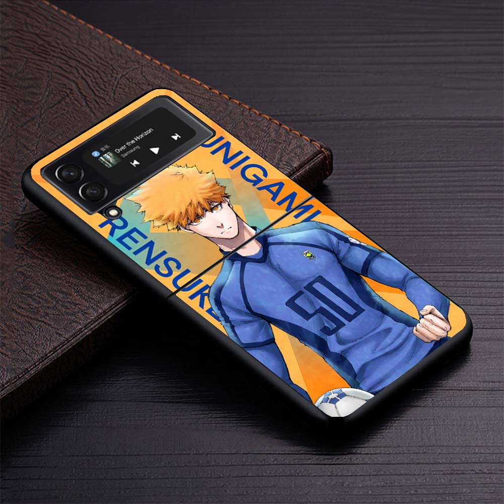 Heißes Anime Blue Lock Handyhülle Für Samsung Galaxy Z Flip3 Flip4 Flip5 Flip6 Flip7 Für Z Flip 7 6 5 4 3 5G Harte Faltabdeckung Gal