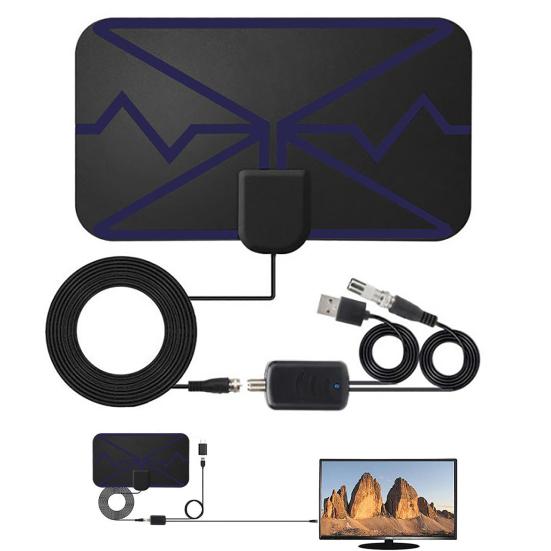 TV Antenna Delicate Image 360 Degree Signal-reception Plastic Useful 3600 Miles 4K DVB-T2 Indoor for Gaming Room