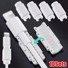 10Sets Universal Data Cable Protector Mini Anti-Breaking Cord Protective Cover Plastic Wire Protective Sleeve For Mobile Phone