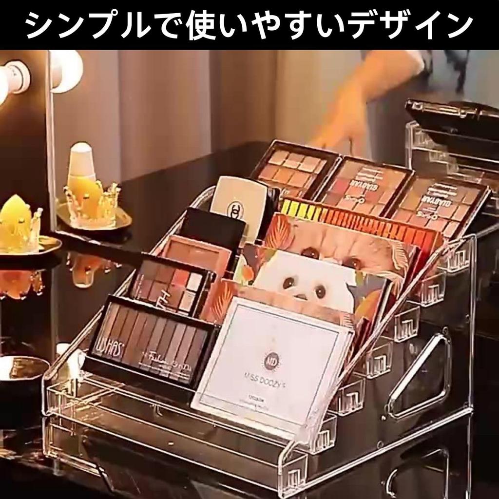 HOTQ Figure Display Tiered Display Rack for Acrylic Display Rack with Stepped Large 7 Tiers Shelf, Stands, Storage, Capacity, Clear,