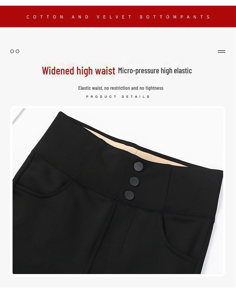 High Waist Black Shark Leggings - Plus Size Velvet Winter Pencil Pants