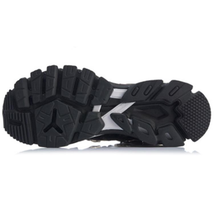 Li Ning Cushioning Slip Resistant Low Top Running Shoes Women's Pure Black ARZP014-4