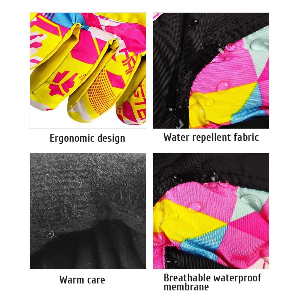Wasserdicht Warmhaltend Kinder Winter Skihandschuhe Handwärmer Jungen Mädchen Camping Dick Thermohandschuh Bekleidungszubehör