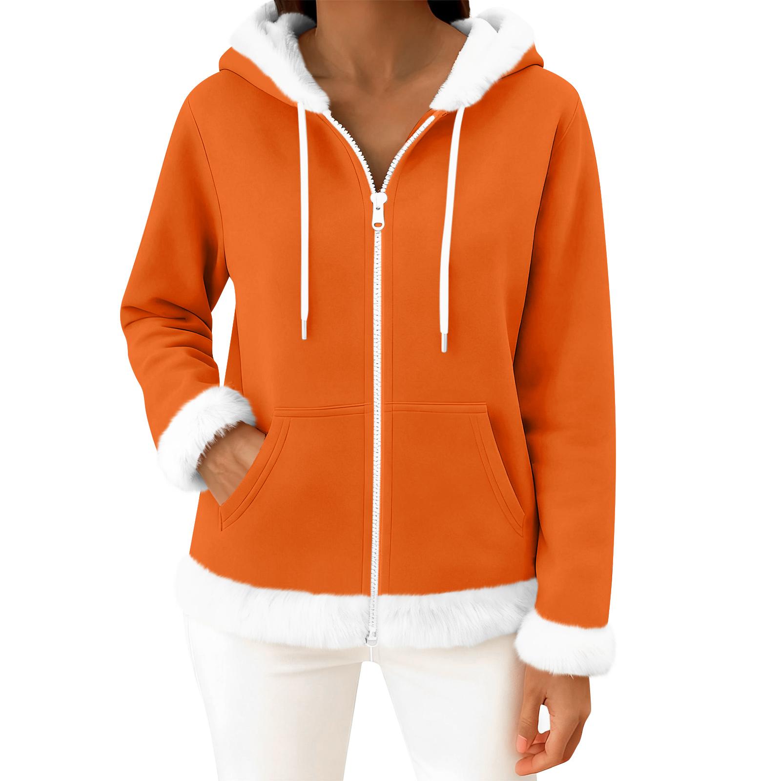 

Женский повседневный модный кардиган с капюшоном на молнии из флиса с длинными рукавами XL шафрановый