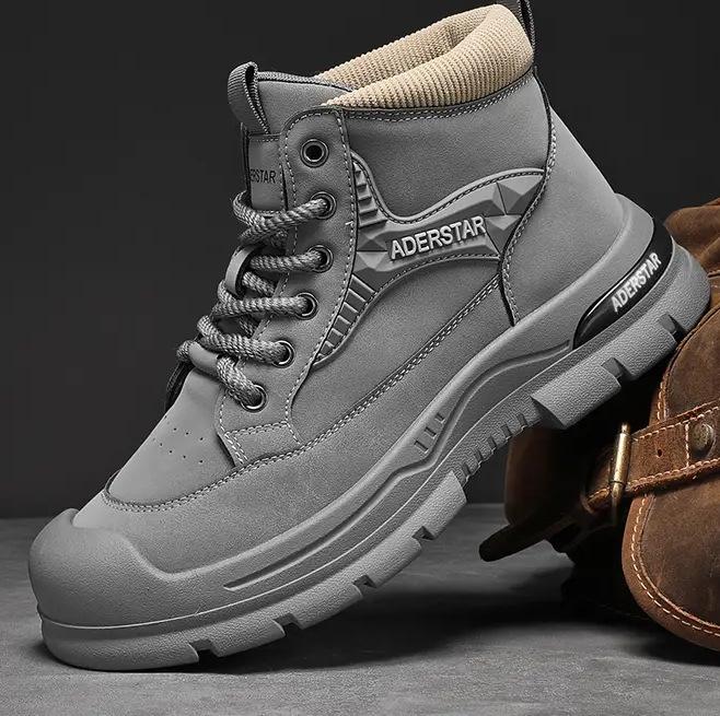 

Ботинки Martin мужские зимние высокие в британском стиле ретро для альпинизма водонепроницаемые нескользящие усиливающие ботинки из ревеня 40