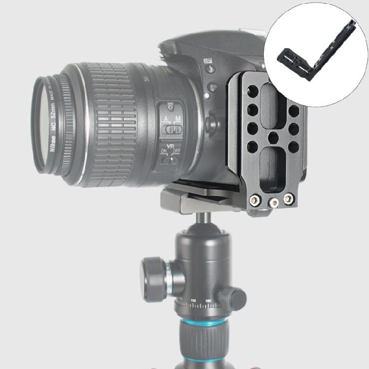 Lightweight Vertical Camera Mounting Bracket Secure Anti Slip Design L Shape Board Universal DSLR Compatibility