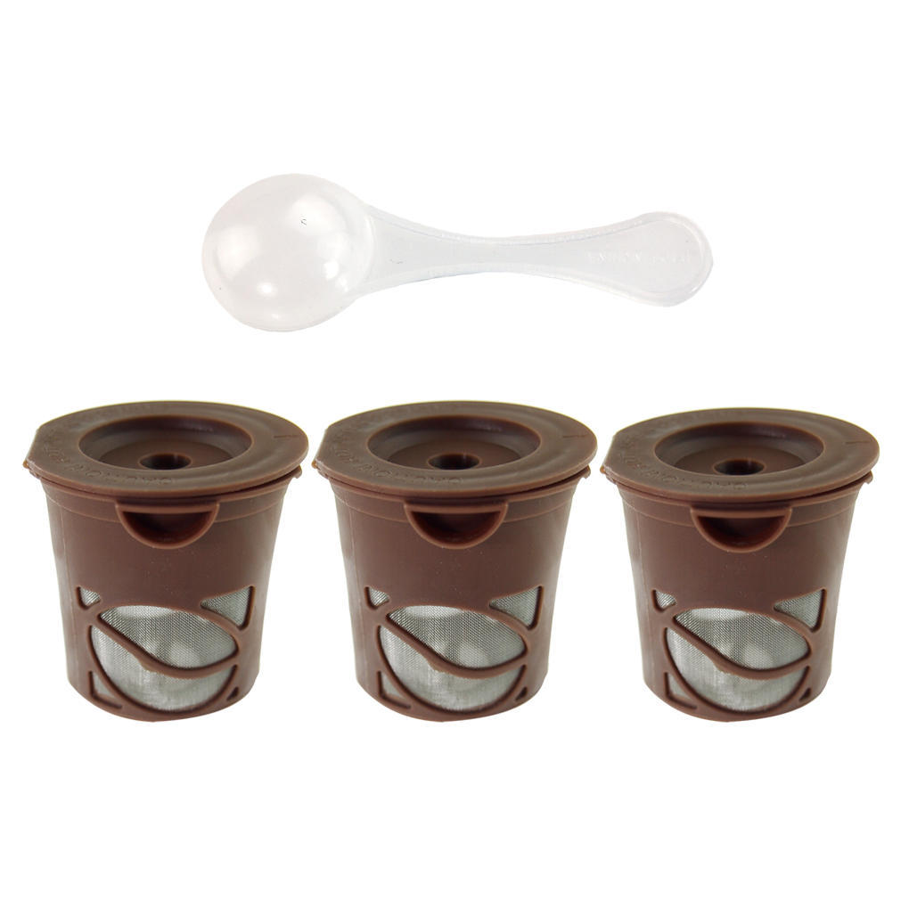 3Pcs Coffee Filters Tea Pods K-Cups 
