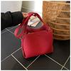 Pu Solid Sewing Shoulder Bags Large Capacity 2026  Women's Bags Simple Fashi Versatile Soft Designer Tote Bag