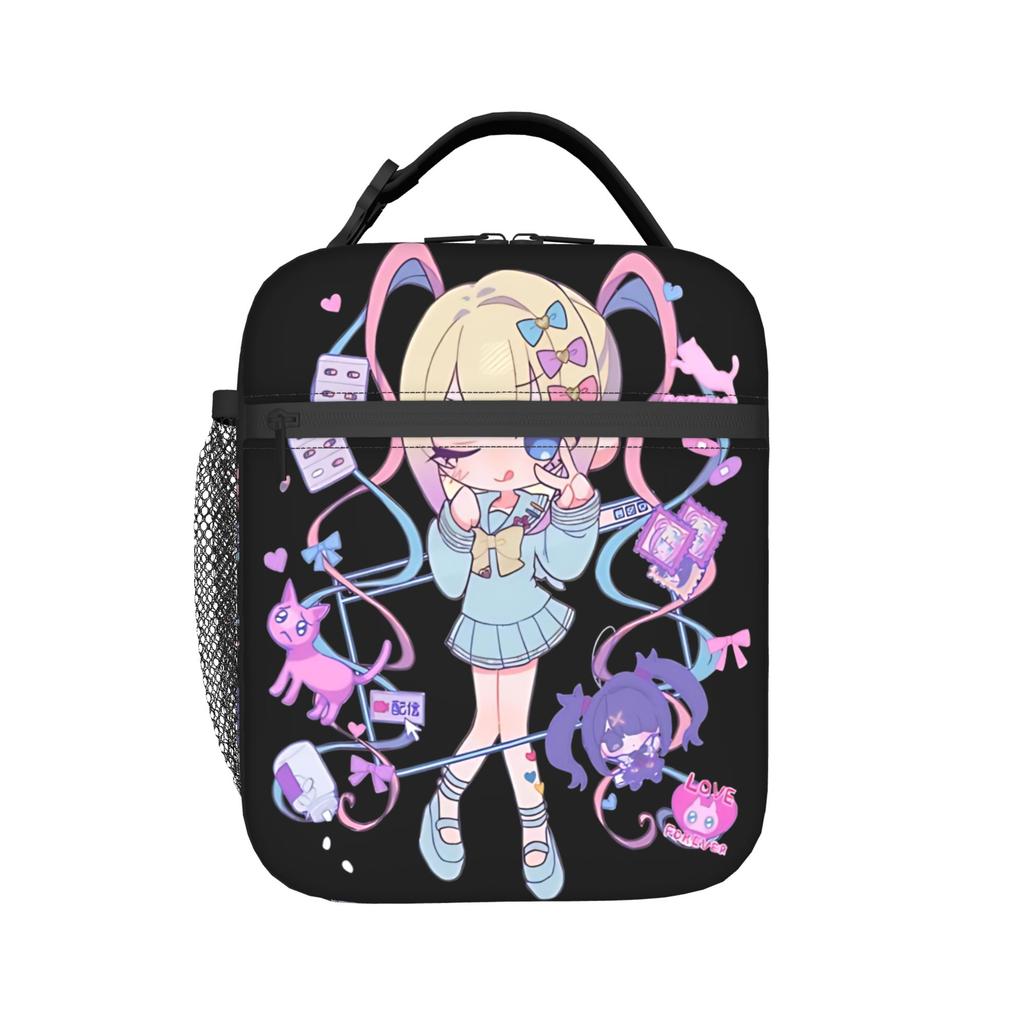 Kangel Lunch Bag For Unisex Needy Streamer Overload Lunch Box Leisure School Cooler Bag Portable Insulated Oxford Food Bags