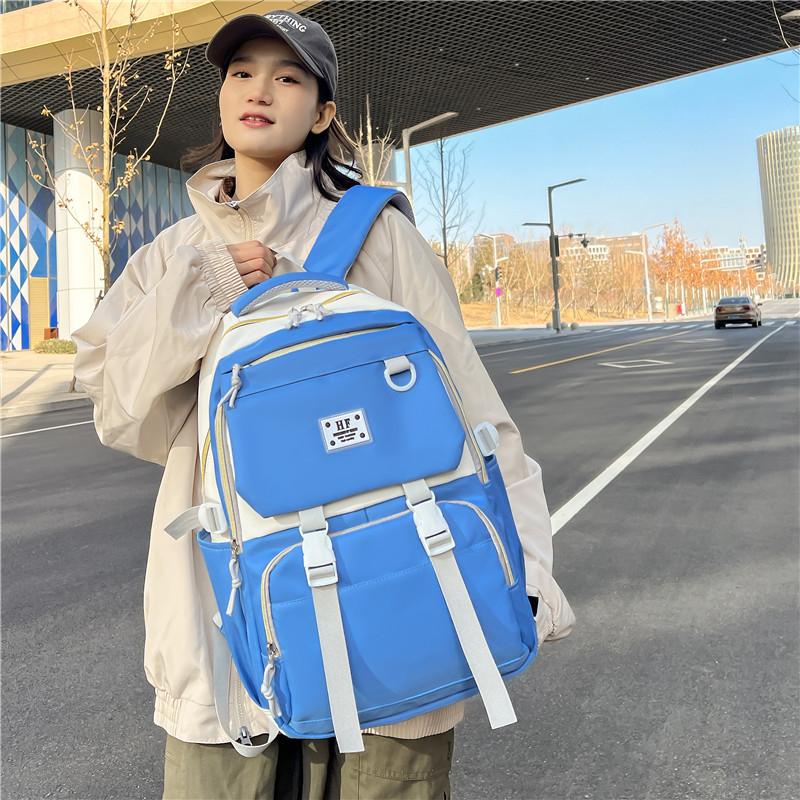 Backpack Large Capacity Campus Waterproof Backpack Outdoor Student Schoolbag