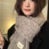 New Style Wool Knitted Scarf for Women In Winter Korean Fashion Versatile Warm Student Student Skin Friendly Soft Scarf