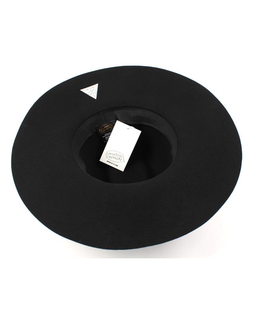 Yunibeosyeolkemiseuteuli Black Metal Long Wool Fedora Bk Metal Long Fedora