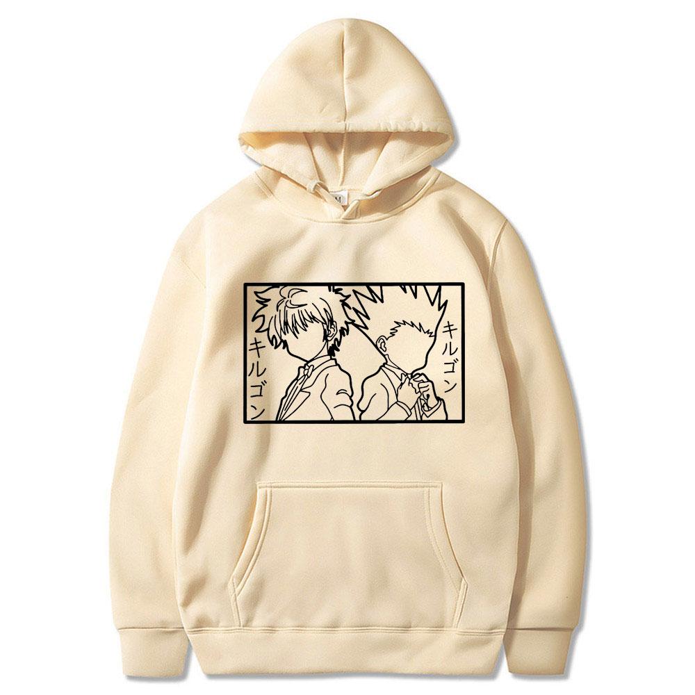 Hunter X Hunter Anime japonez amuzant Killua Eyes Killua Hanorace stil Hanorace Streetwear pentru femei/bărbați Hanorac supradimensionat