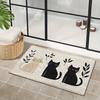 VIKAMA Cute Three Cartoon Cat Carpet Soft Doormat Waterproof Floor Mat Rug For Bedroom Carpet For Live Room Outdoor Carpet Home