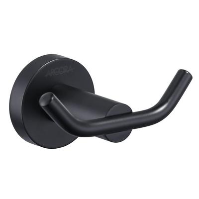304 Stainless Steel Double Robe Towel Hook Matte Black Hand Towel Holder  Bathroom