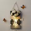 Wall Decoration Ins Style Wall Lamp Nordic Originality Plant Butterfly Background Home Decor Wall Lights Vase Lamp for Bedroom