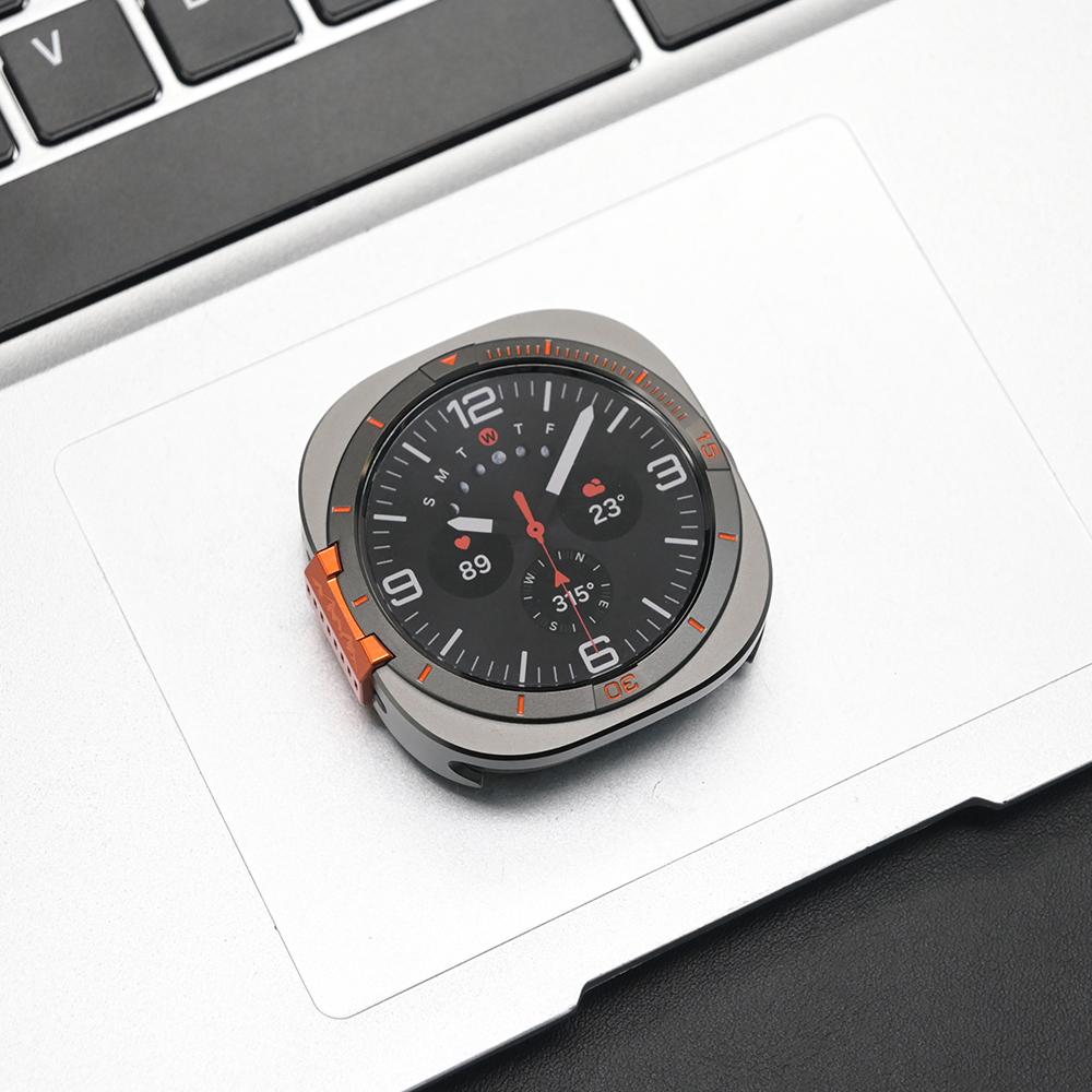 Aluminum Alloy Watch Case for Samsung Galaxy Watch Ultra 2025 2024 Screen Protection Hollow Protector for Galaxy Ultra 47mm Mens