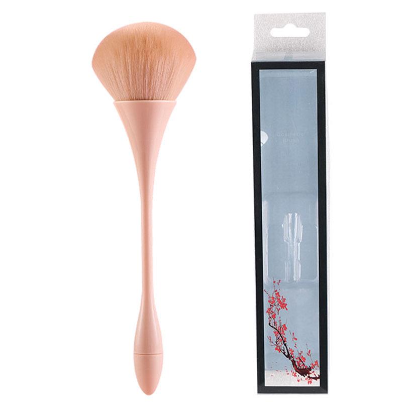 Extra Large Soft Bristle Powder Brush for Nail Dust & Blush with Small Waist Design