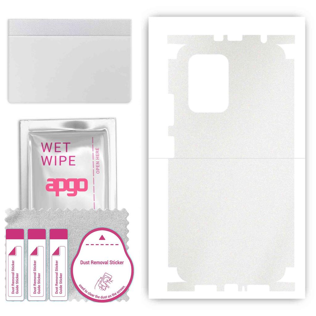 apgo Protective Skin Sticker for the Back+sides Compatible with Xiaomi Redmi K50i 5G, Full Wrap Film, Foil, Vinyl - Pattern Matte Transparent