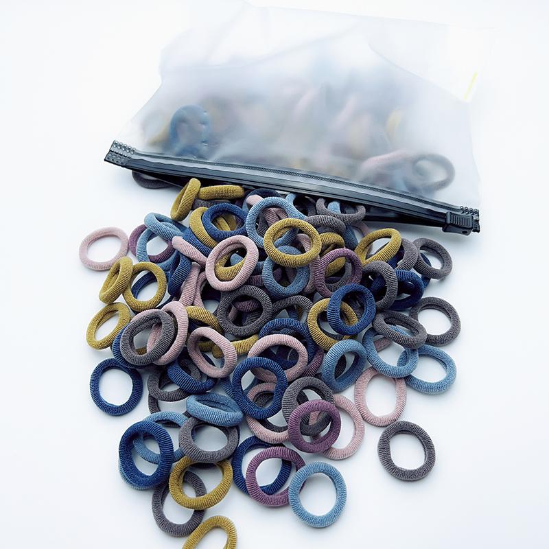 100 Stück elastische Haargummis für Kinder, Haarspangen, Haarbänder, Haaraccessoires für Mädchen, Haargummis, Haarspangen, Stirnbänder, Baby-Haaraccessoires