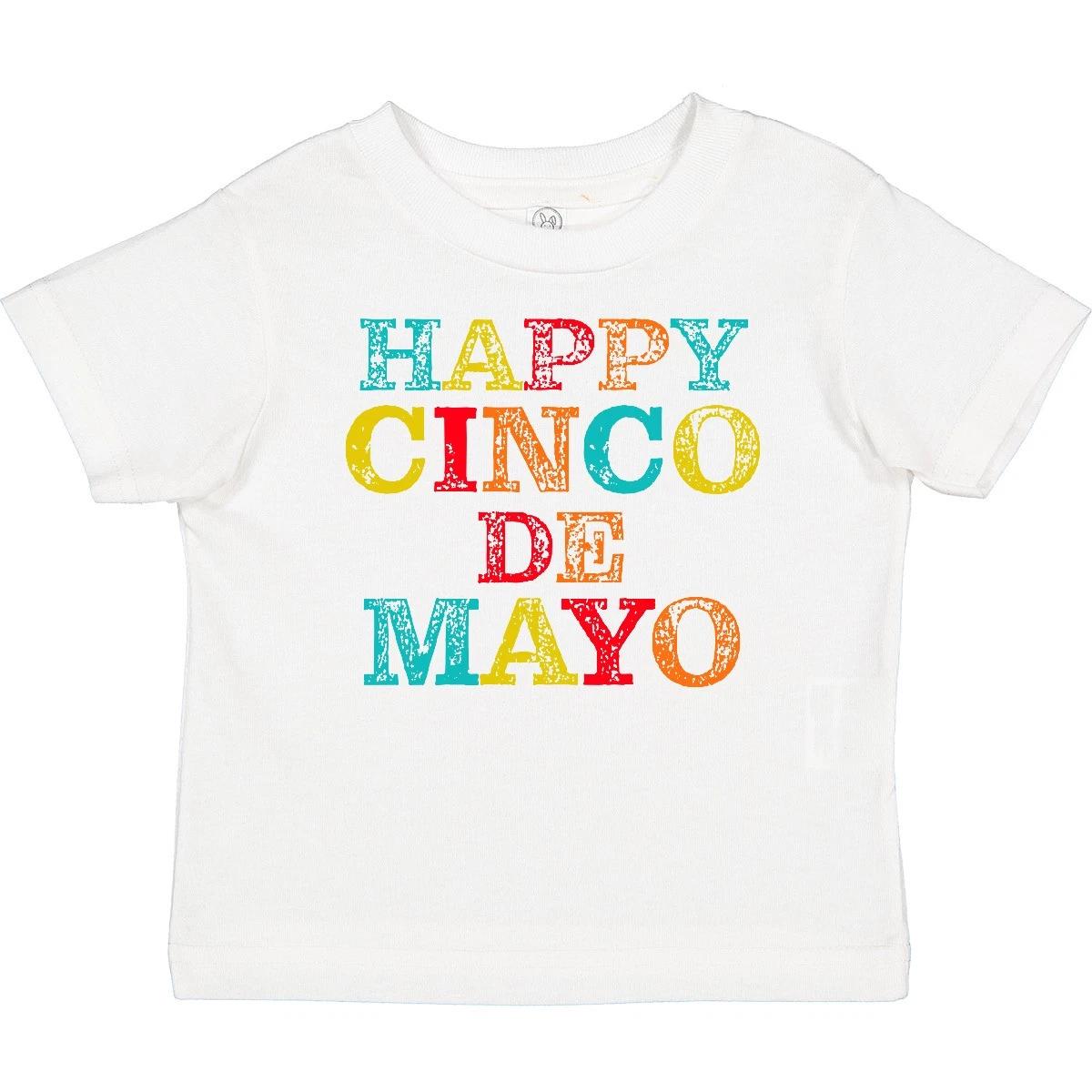 Inktastic Happy Cinco De Mayo Baby T-Shirt Distressed Text Celebrate Party May 100