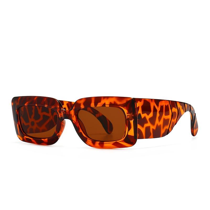European And American Modern Retro Snakeskin Pattern Sunglasses For Women Ins Style Wide Leg Sunglasses Versatile Trendyy Sunglasses 2050