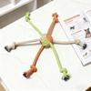 Interactive Dog Chew Rope with 6 Head Design Promotes Gums Health and Indoor Outdoor Entertainment Activity Tug Toy