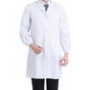 Laboratory Coat Buttons Down Unisex Short Sleeve School Factory Workwear Work Clothes Internship Thick Beautician Use