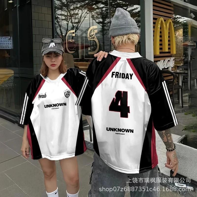 Mens Oversized Streetwear Hip Hop Graphic Tee - Loose Fit Cotton Short Sleeve T-Shirt Fall