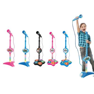 Kids Microphone with Stand Music Instrument Toy Auditory Educational Toy Baby Indoor Singing Toy Karaoke Activity Toy