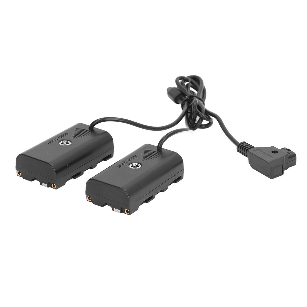 D Tap To NP F970 F570 F550 Dummy Battery 2 In 1 DC Coupler LED Light Digital Camera Dummy Battery for Atomos Ninja V