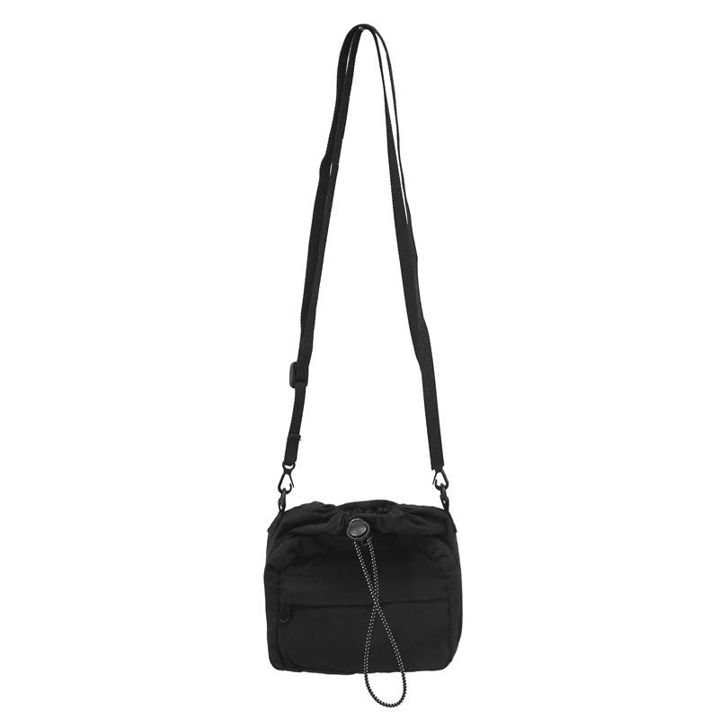 Original versatile mobile phone bag dopamine color scheme pleated drawstring bag fashionable and lightweight shoulder messenger bag