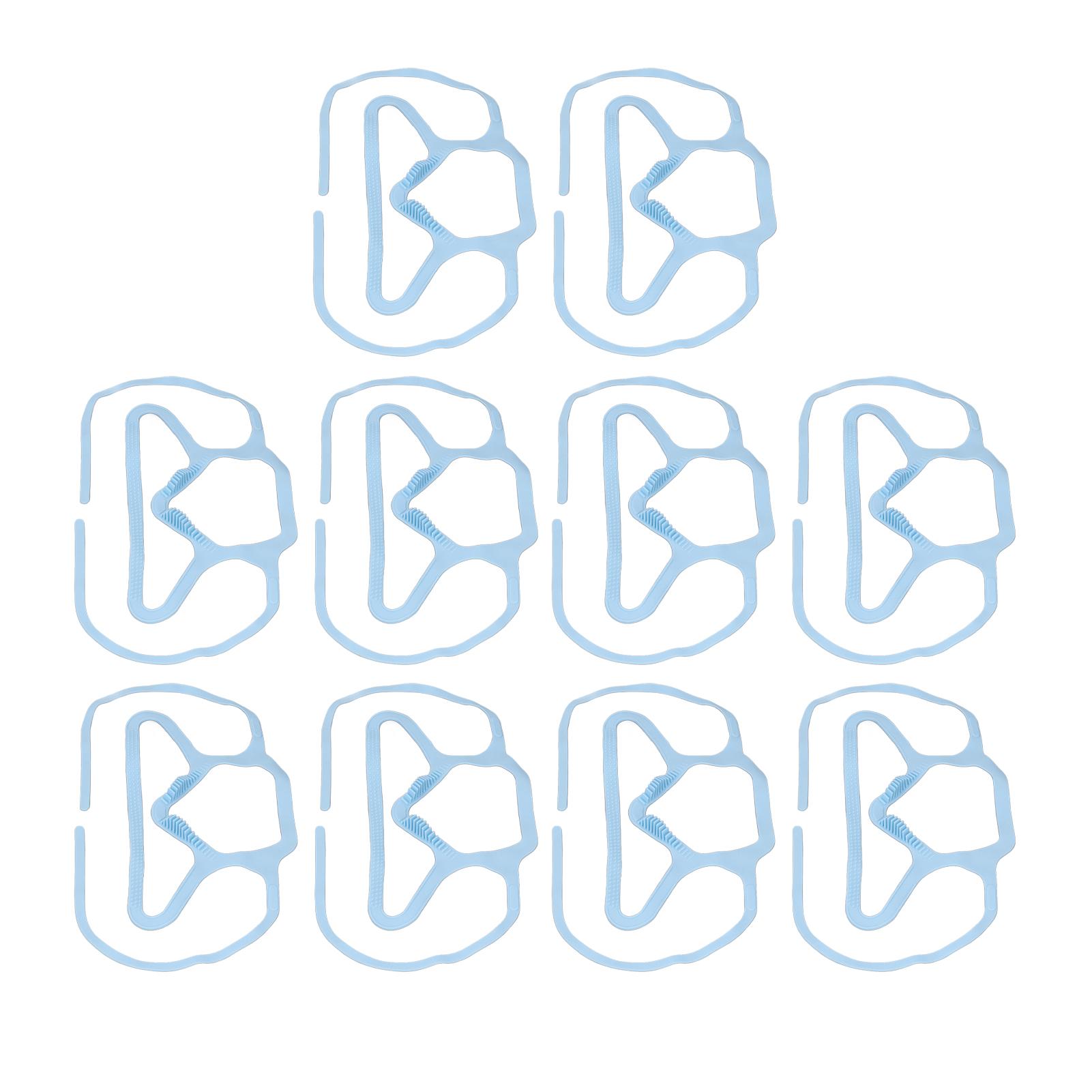 

10Pcs Mask Brace Antifog Food Grade Silicone Freely Foldable Reusable Mask Support Frame for Outdoor School