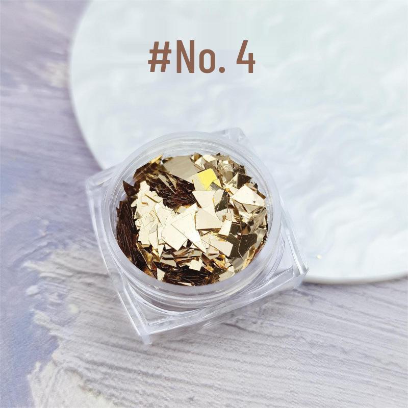 Popular Iridescent Nail Art Cellophane Flakes - Candy Paper & Irregular Glass Shards Accessories