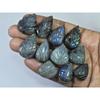279Cts. Natural Labradorite Carving Pear Cabochon Loose Gemstone 11Pcs Lot LL-1130