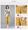 2025 New Plus Size High Waist Cotton Linen Capri Harem Pants for Women - Summer Casual Style