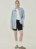 MOTT Basic Boxy Shirt - Check Sky Blue