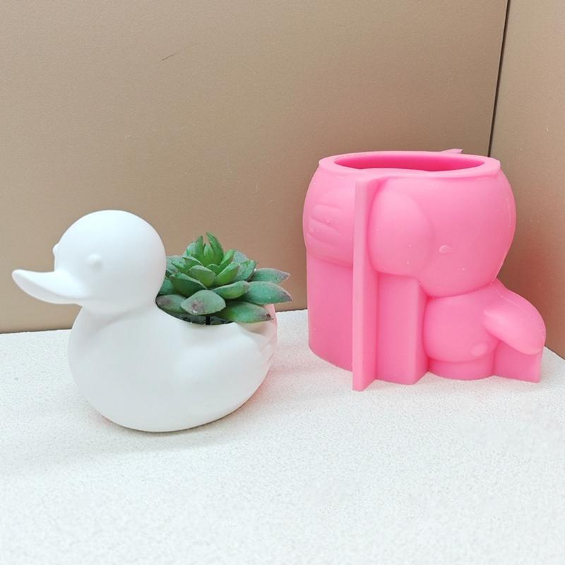 Cow Duck Chick Sheep Animal Shaped Silicone Moulds for Epoxy Resin, Tealight Holder Candle Container Home Decoration