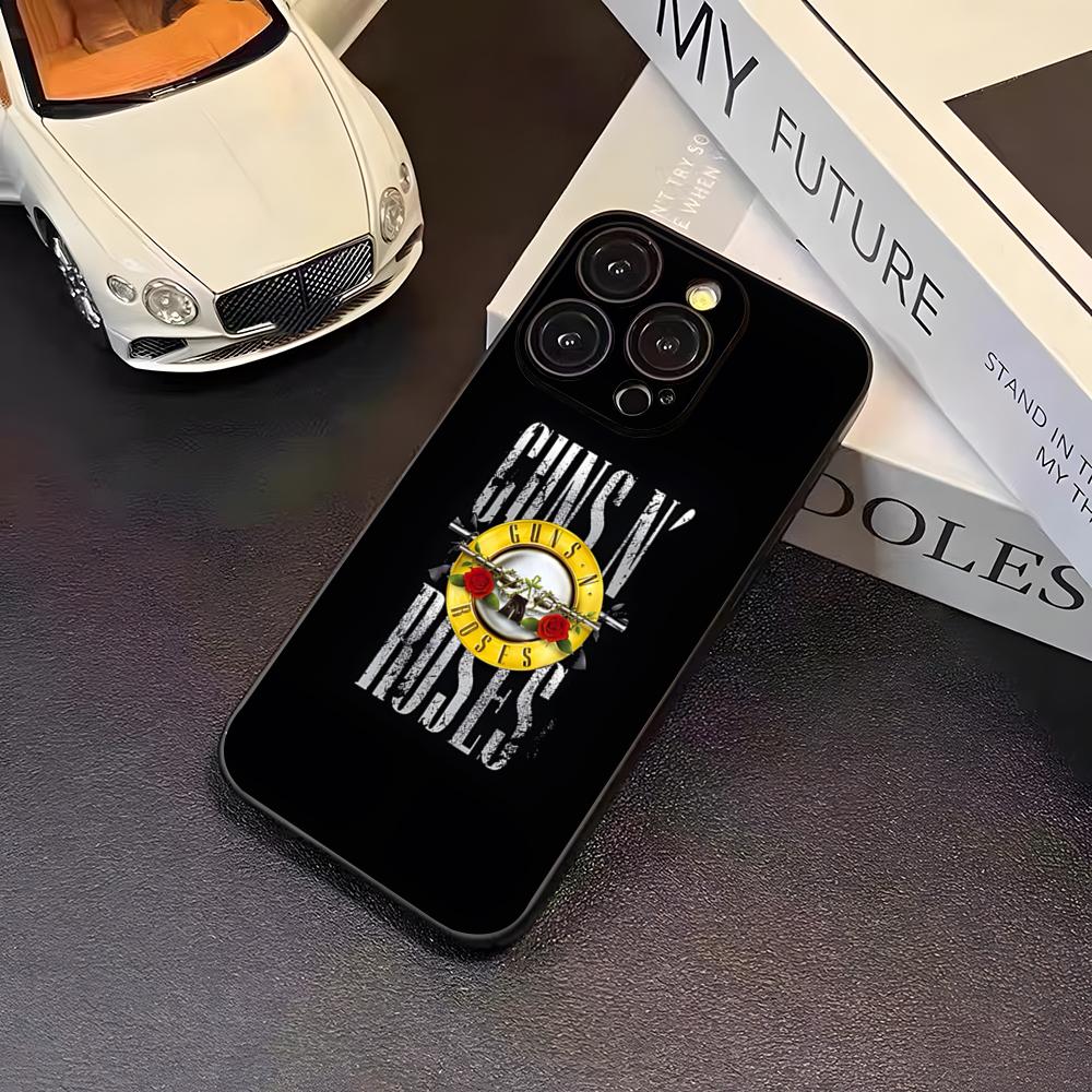 Band G-Guns N Roses Phone Case For 16 Pro Max Iphone 17 Pro Max 14 15 Plus 12 13 11 Pro Xr X Xs SE Back Cover