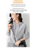 Women's Hooded Sweater: New Autumn/Winter Loose Fit Core-Spun Yarn Pullover
