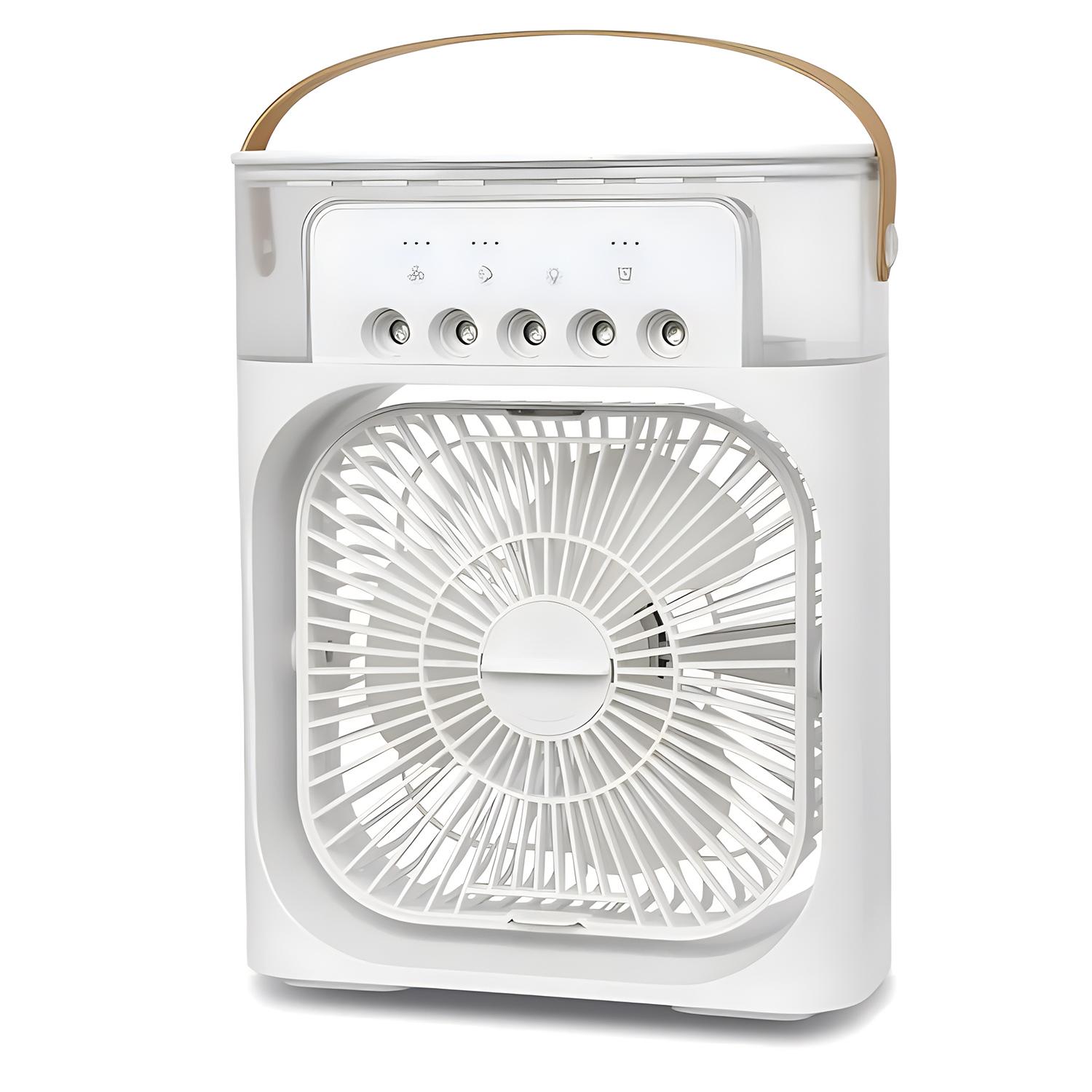 

Портативный вентилятор кондиционеры USB электрический вентилятор светодиодный ночник водяной туман веселье 3 в 1 охладитель воздуха увлажнитель спрей холодный вентилятор для дома белый