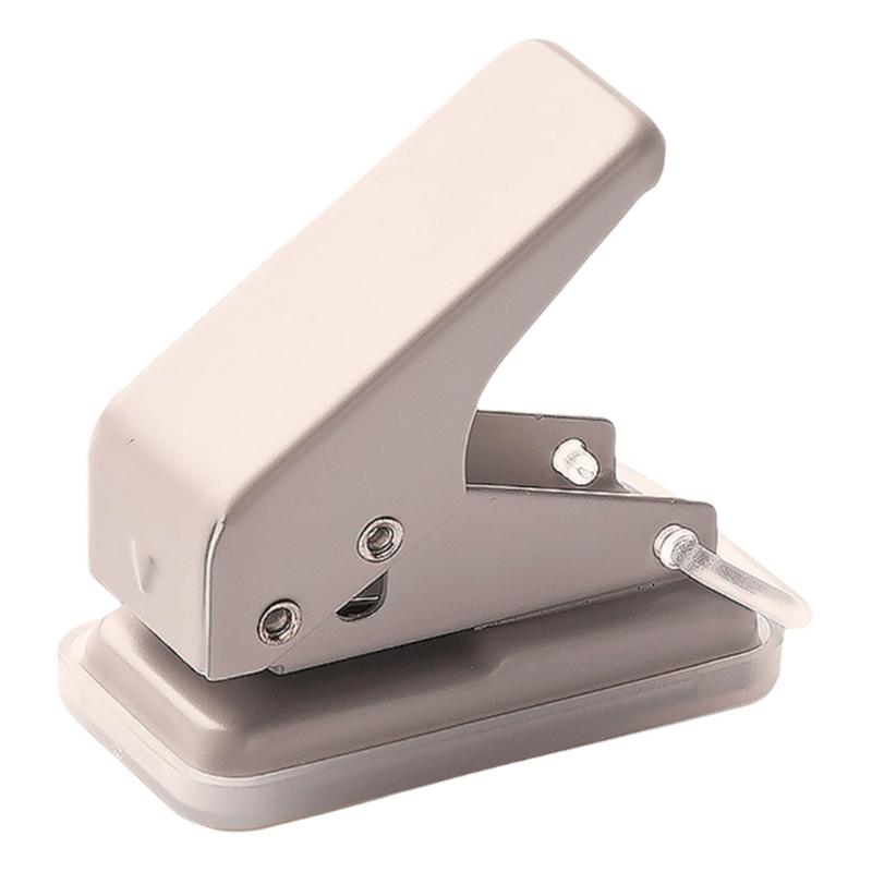 Multifunctional Single Hole Punch 6mm Round Hole Punch Single Hole Punch Handheld Punching Pliers for Office School