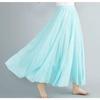 Cotton and Linen Elastic Waist Skirt Plus Size Cotton and Linen Women's Elastic Waist Skirt