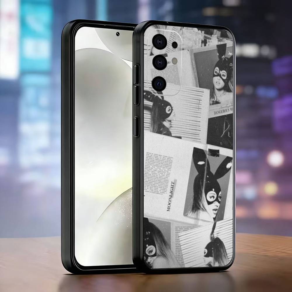 

Arianas G-Grande Phone Case Black Silicone Soft For Samsung S25,S24,S21,S22,S23,S30,Ultra,S20,Plus,Fe,Lite Samsung S21fe