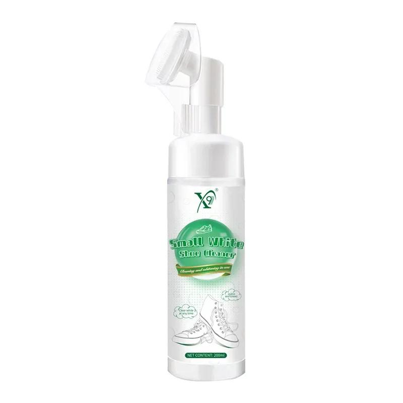 

Foam Cleaner For White Shoes Whitening Stain Dirt Remove Yellow Decontamination Spray White Shoes Quick Cleaning Care Agent 200ml With brush