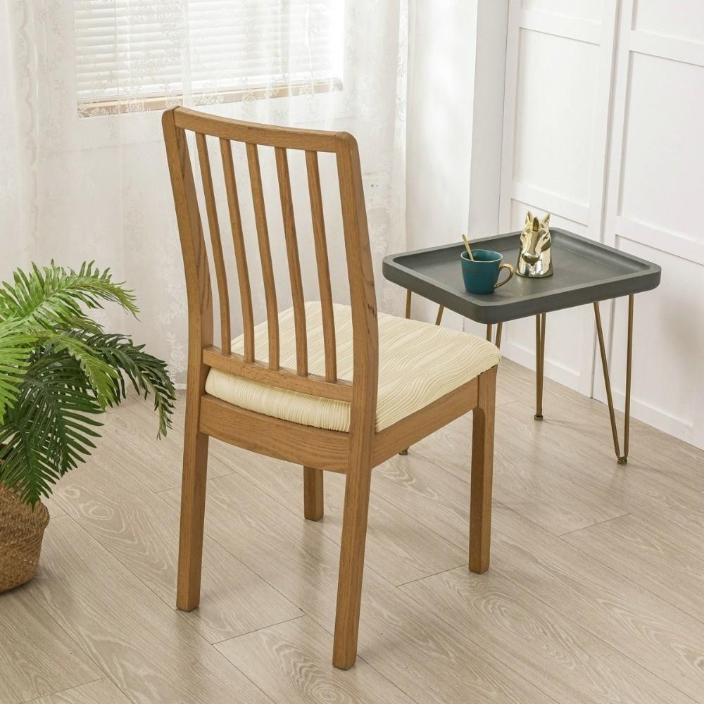 New Anti-slip Dining Chair Cover Soft Elastic Seat Cover Washable Thicken Fabric Chair Slipcover For Office Home Seats
